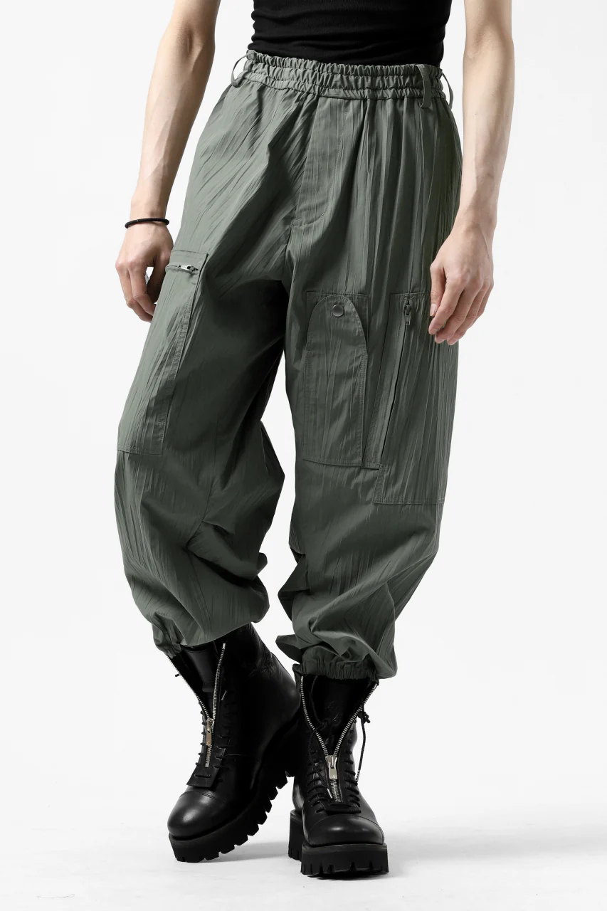 Y's.... WRINKLE TEXTURE TACTICAL PANTS (KHAKI) - Image 5