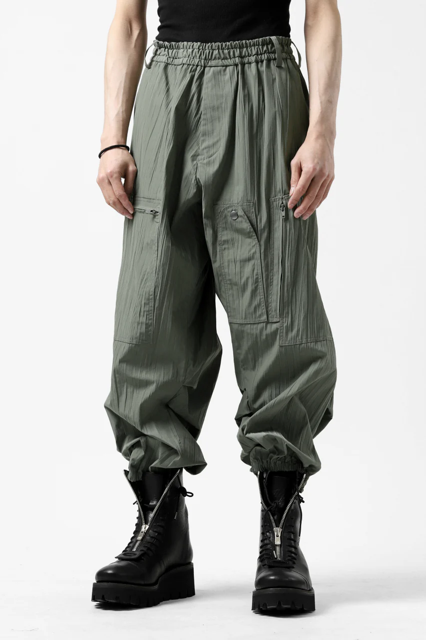 Y's.... WRINKLE TEXTURE TACTICAL PANTS (KHAKI) - Image 7