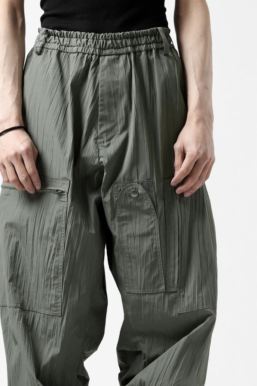 Y's.... WRINKLE TEXTURE TACTICAL PANTS (KHAKI) - Image 9