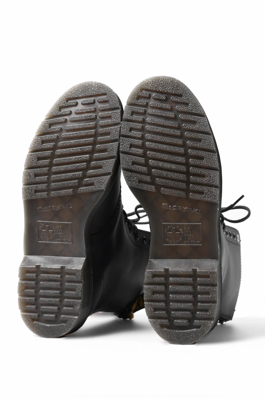 Y's x Dr. Martens 10-EYES BACK ZIP BOOTS 1490 / SMOOTH COWHIDE (BLACK) - Image 15