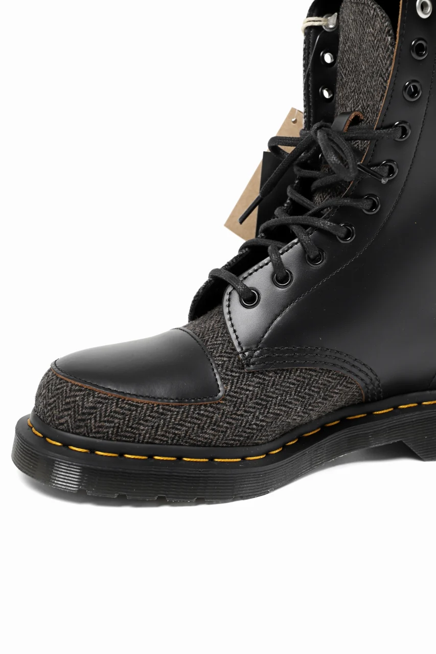Y's x Dr. Martens 10-EYES BACK ZIP BOOTS / MOON FABRIC (BLACK) - Image 14