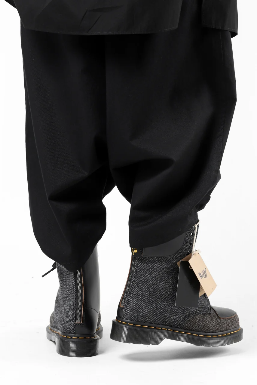 Y's x Dr. Martens 10-EYES BACK ZIP BOOTS / MOON FABRIC (BLACK) - Image 28