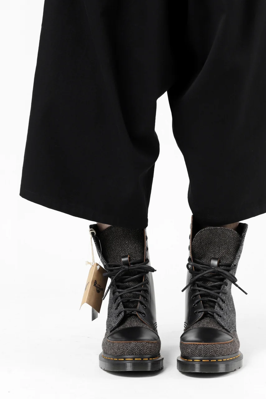 Y's x Dr. Martens 10-EYES BACK ZIP BOOTS / MOON FABRIC (BLACK) - Image 29
