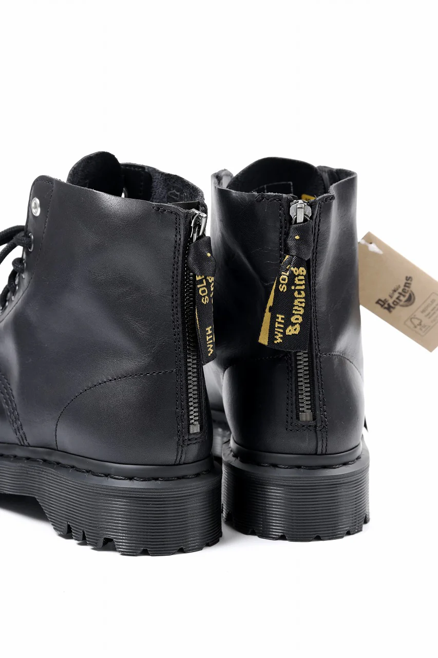 Y's x Dr. Martens 6 EYES BACK ZIP BOOTS 101 / CLASSIC CALF LEATHER (BLACK) - Image 13