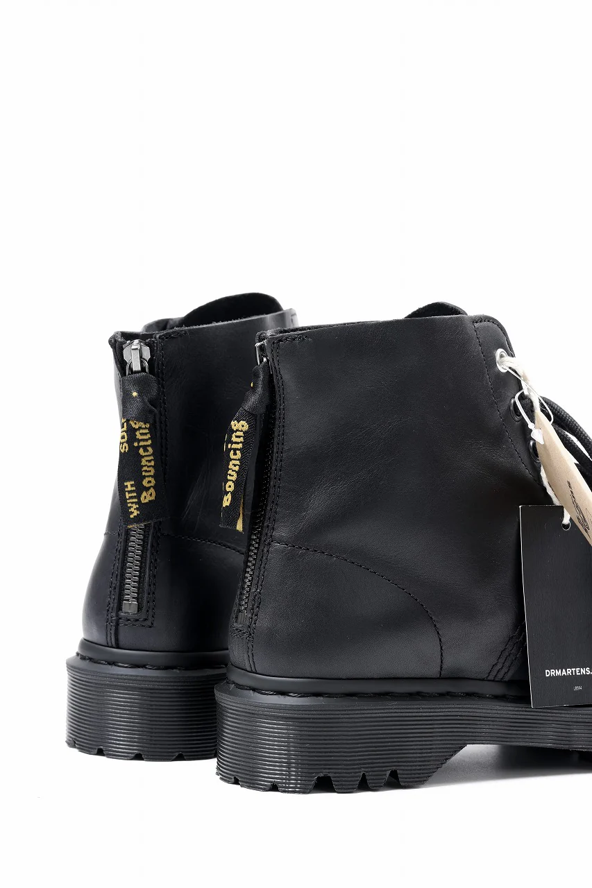 Y's x Dr. Martens 6 EYES BACK ZIP BOOTS 101 / CLASSIC CALF LEATHER (BLACK) - Image 14