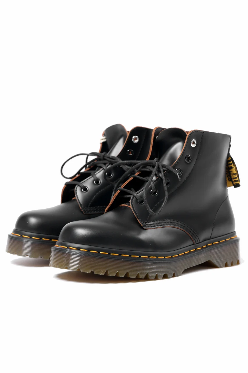 Y's x Dr. Martens 6-EYES BACK ZIP BOOTS 101 / VINTAGE SMOOTH (BLACK)
