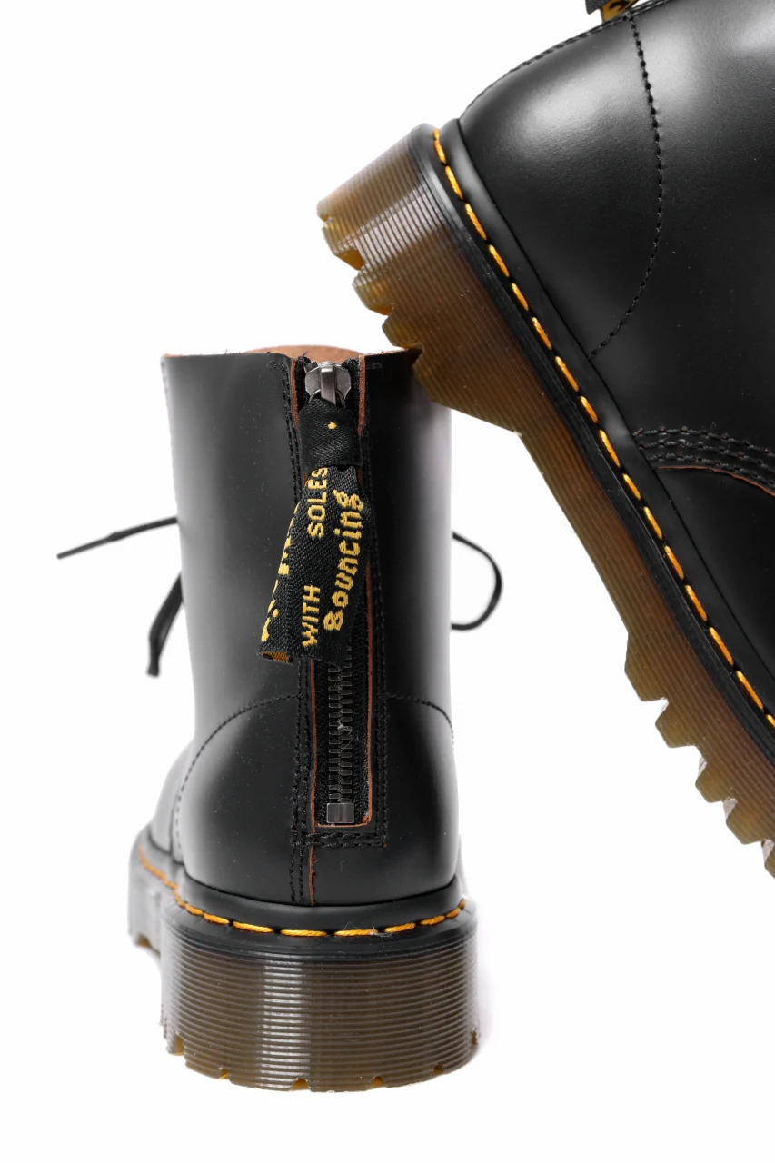 Y's x Dr. Martens 6-EYES BACK ZIP BOOTS 101 / VINTAGE SMOOTH (BLACK) - Image 21