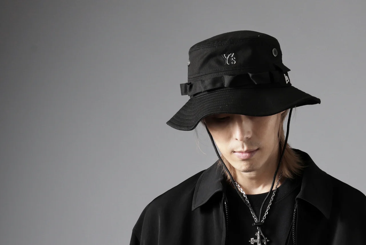 Y's x New Era® ADVENTURE LOGO HAT (BLACK) - Image 25