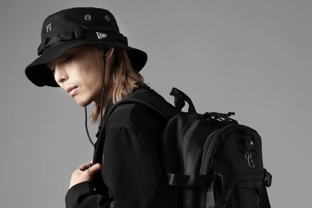 Y's x New Era® ADVENTURE LOGO HAT (BLACK) - Image 26