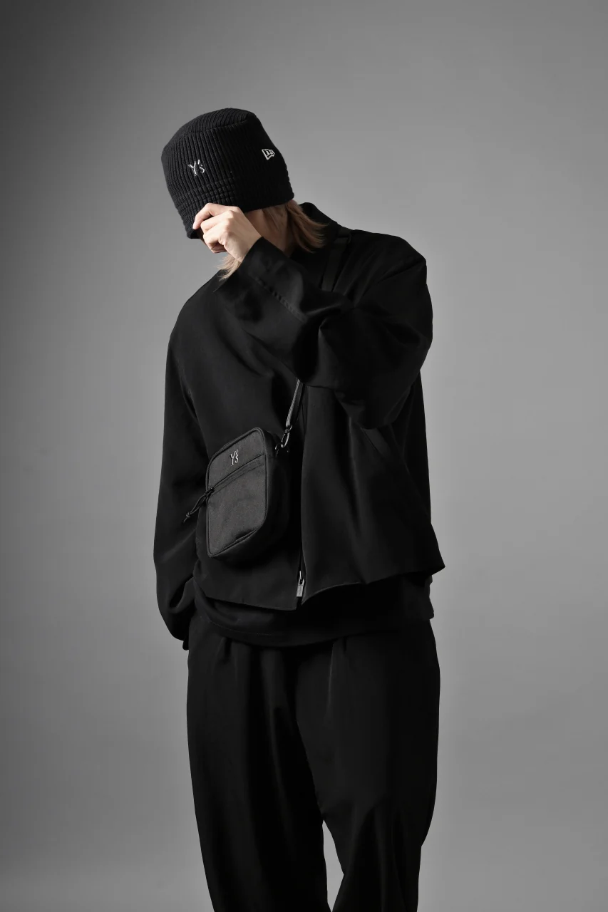 Y's x New Era® KNIT BUCKET OUTLINE HAT (BLACK) - Image 11