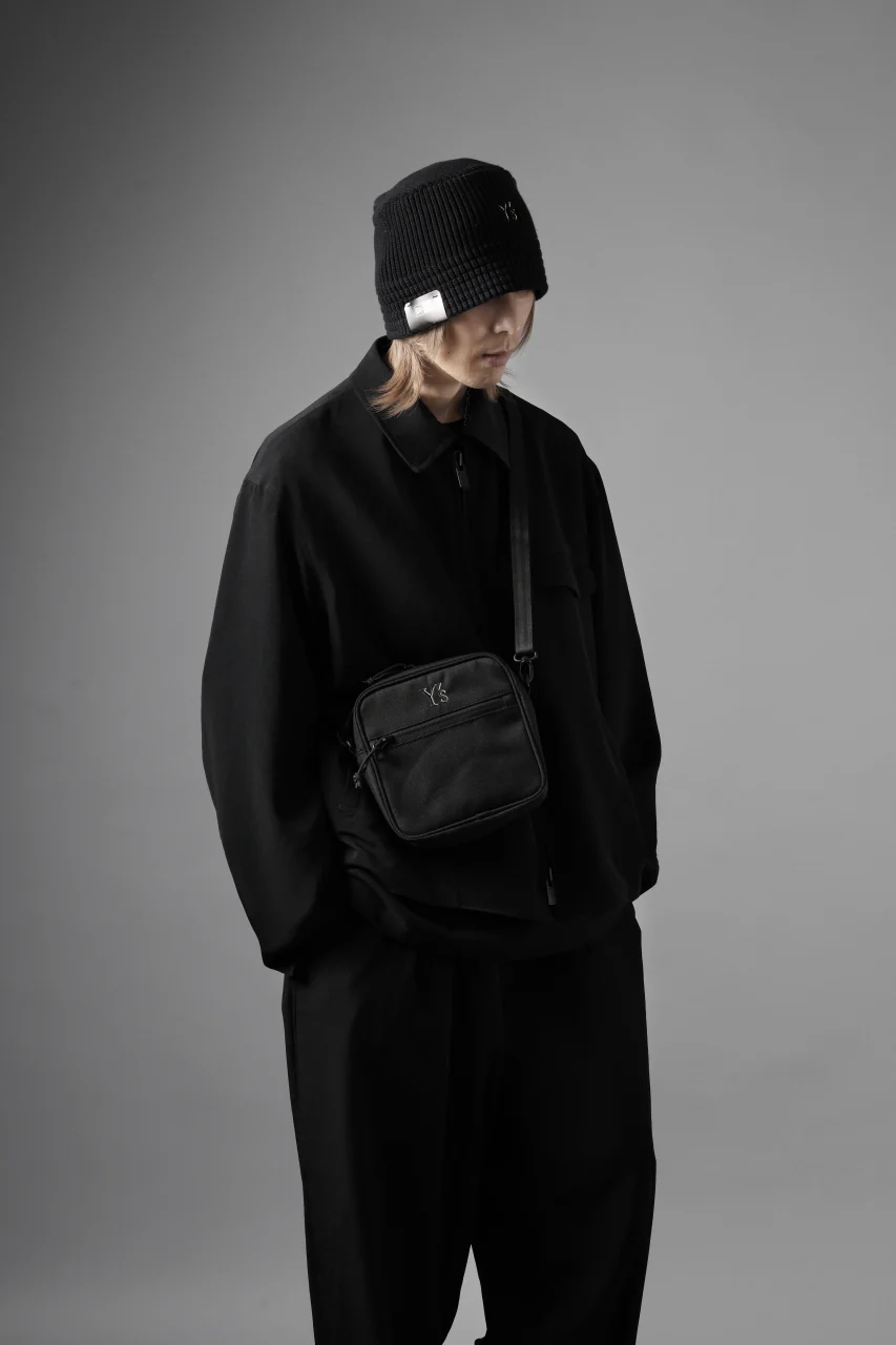 Y's x New Era® KNIT BUCKET OUTLINE HAT (BLACK) - Image 12