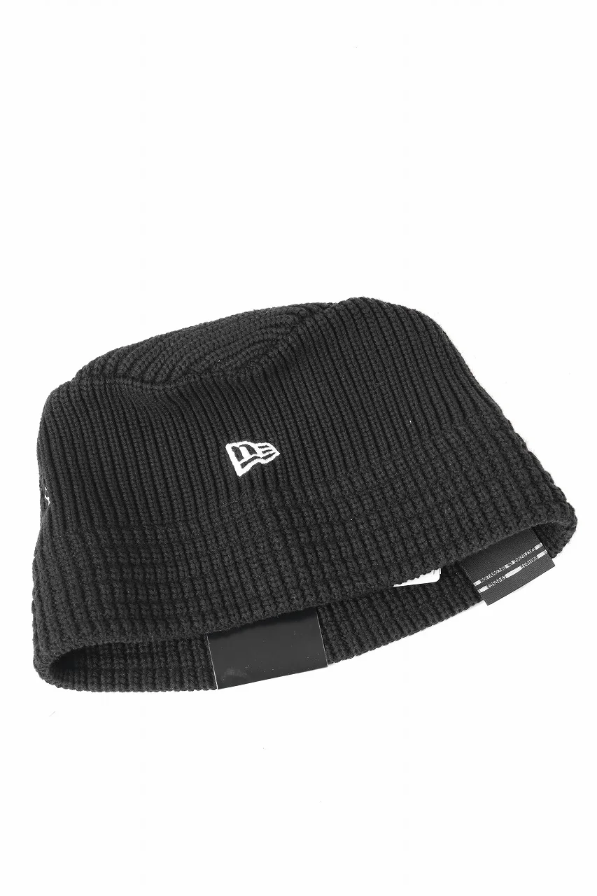 Y's x New Era® KNIT BUCKET OUTLINE HAT (BLACK) - Image 4