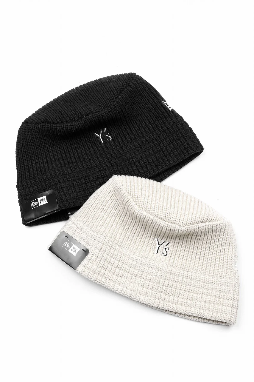 Y's x New Era® KNIT BUCKET OUTLINE HAT (BLACK) - Image 9