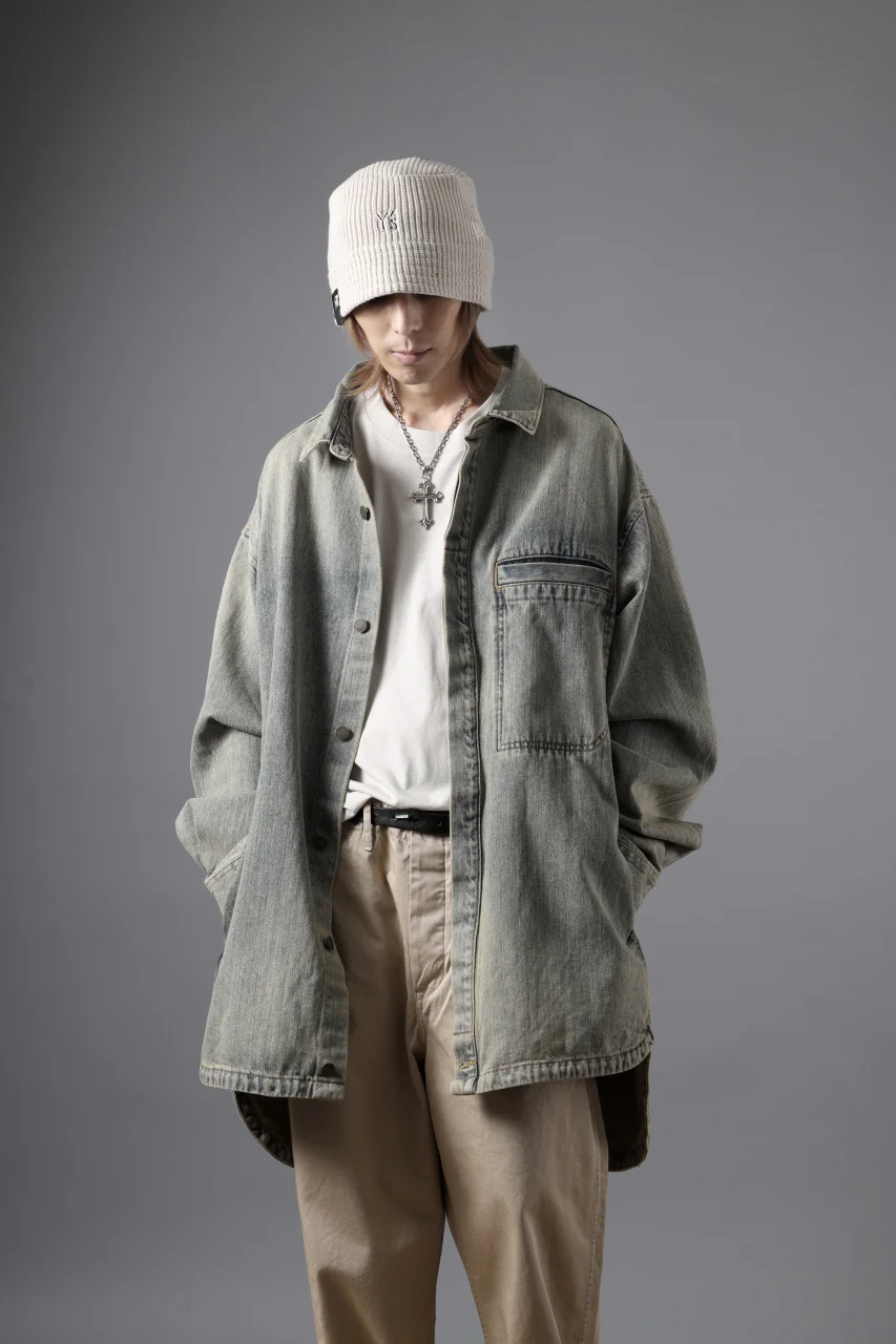 Y's x New Era® KNIT BUCKET OUTLINE HAT (OFF WHITE) - Image 12