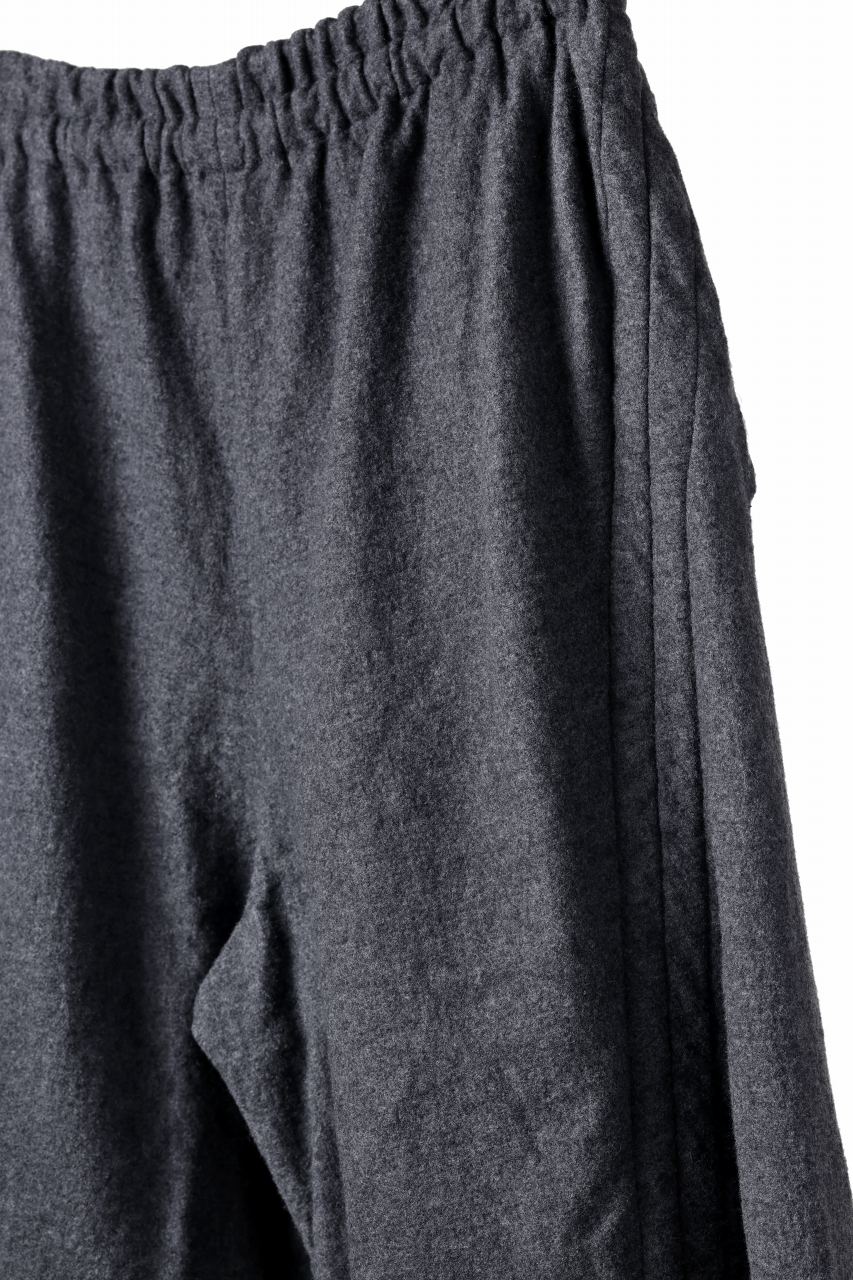 YUTA MATSUOKA baggy pants /compressed wool jersey (dark gray) - Image 14