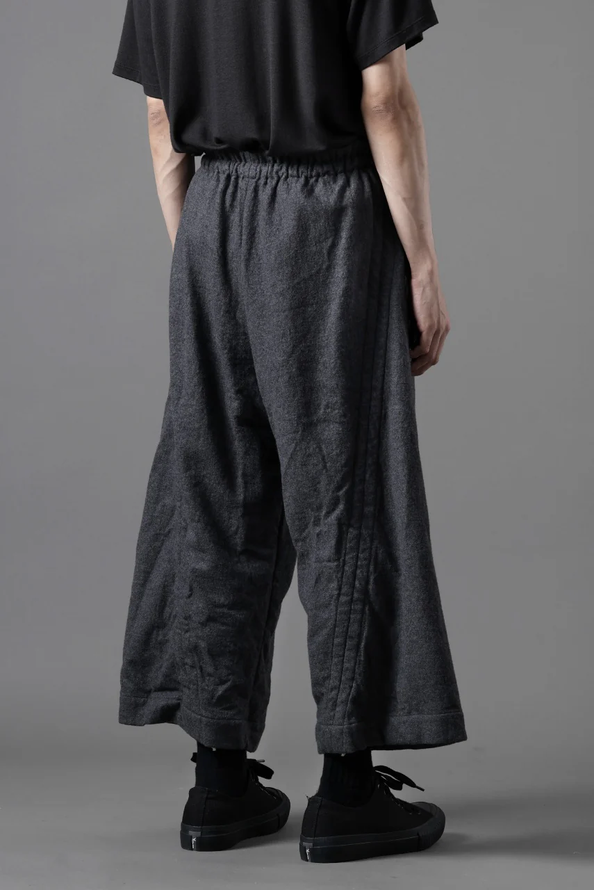 YUTA MATSUOKA baggy pants /compressed wool jersey (dark gray) - Image 22