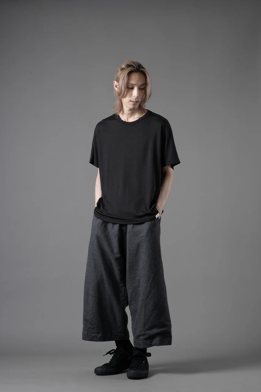 YUTA MATSUOKA baggy pants /compressed wool jersey (dark gray) - Image 32