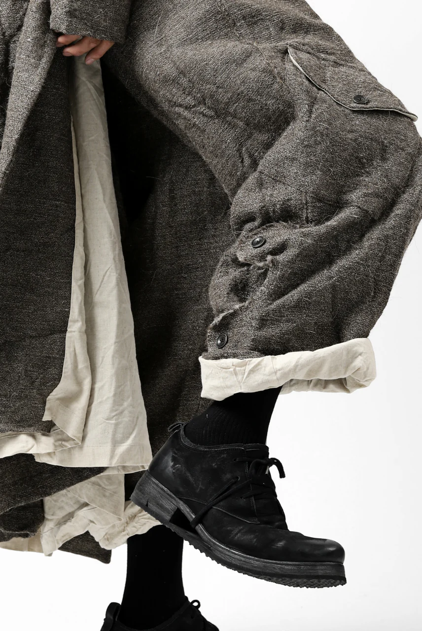 YUTA MATSUOKA buggy trousers / primitive wool (brown) - Image 20