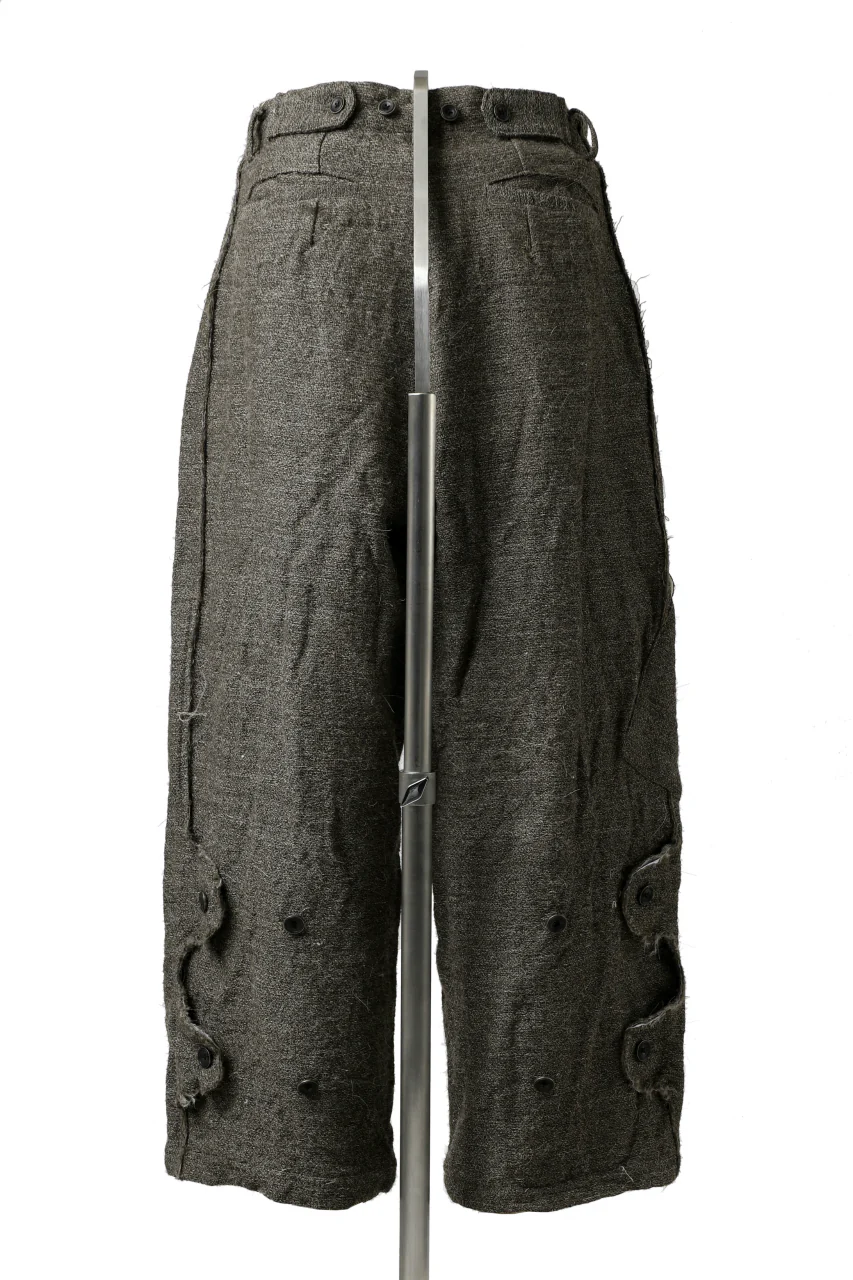 YUTA MATSUOKA buggy trousers / primitive wool (brown) - Image 23