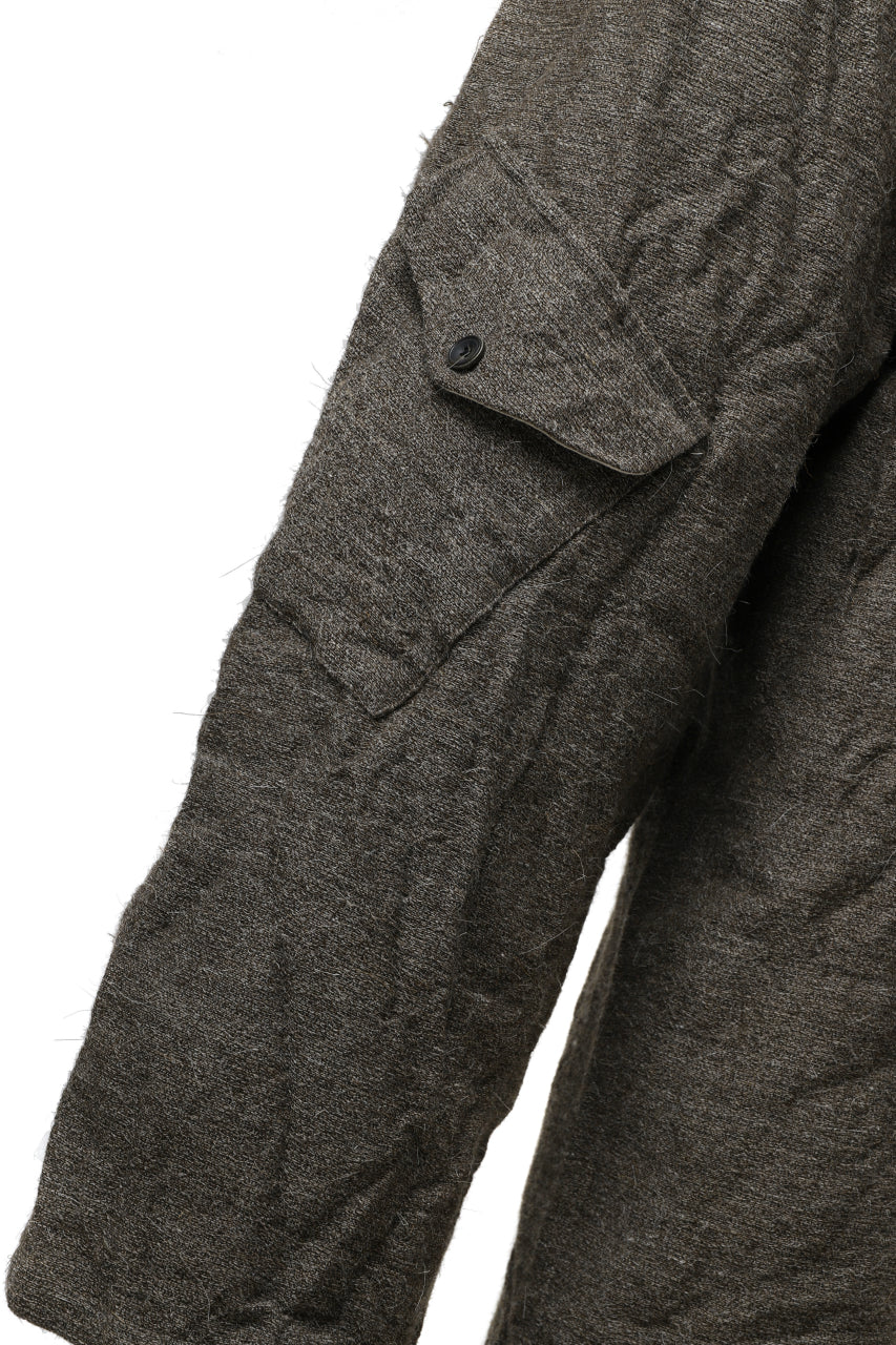 YUTA MATSUOKA buggy trousers / primitive wool (brown) - Image 29