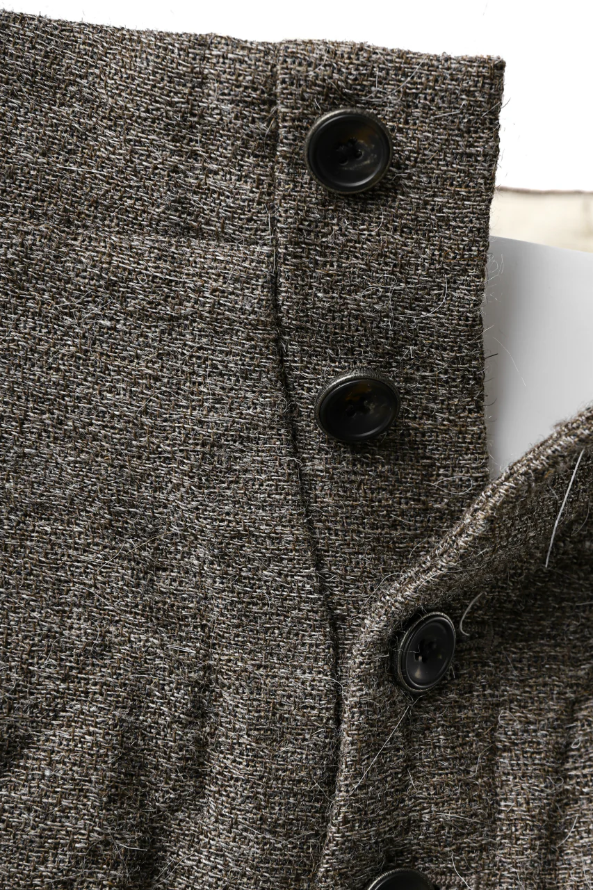 YUTA MATSUOKA buggy trousers / primitive wool (brown) - Image 33