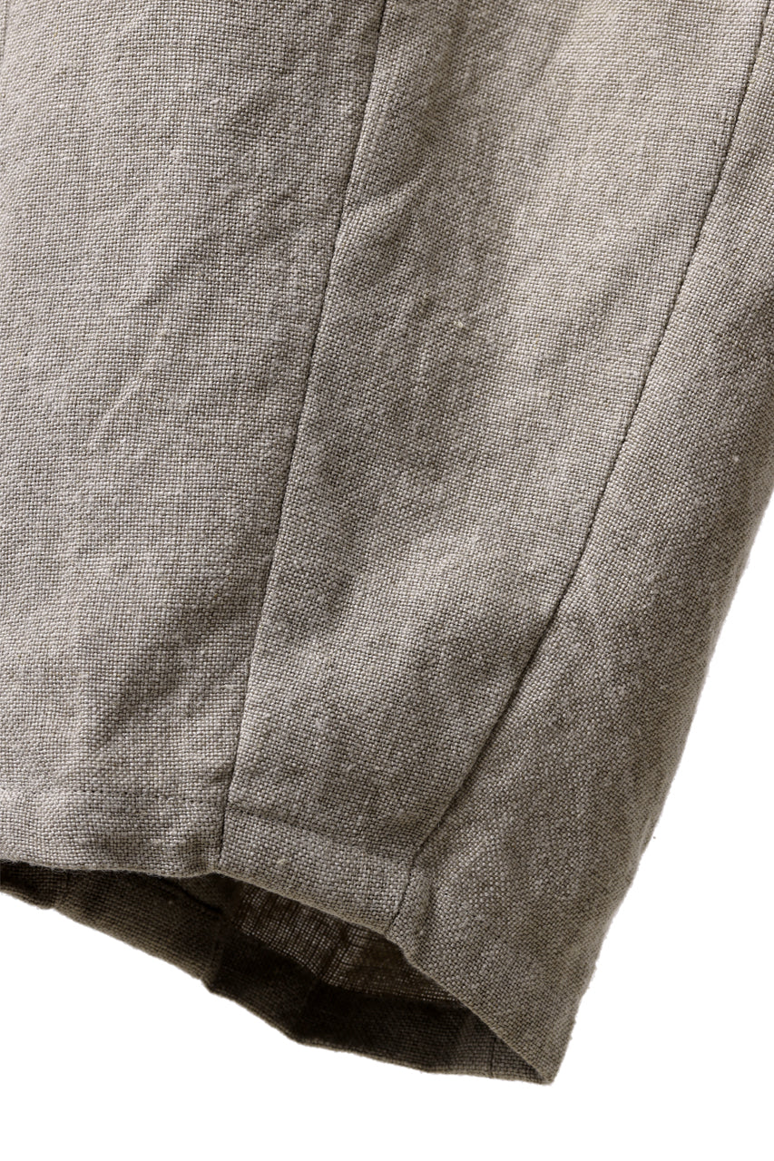 YUTA MATSUOKA dirts tapered trousers / no.14 linen canvas (ecru) - Image 11