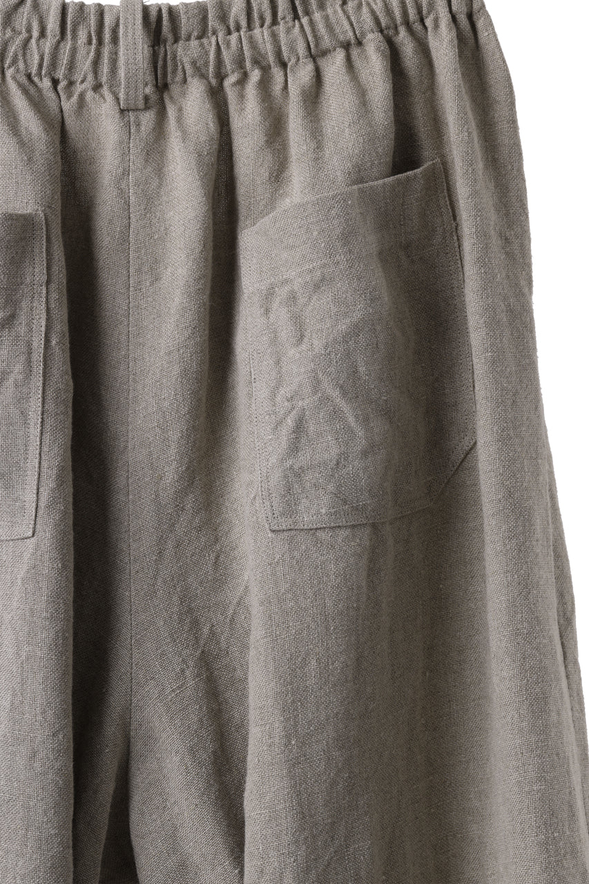 YUTA MATSUOKA dirts tapered trousers / no.14 linen canvas (ecru) - Image 12