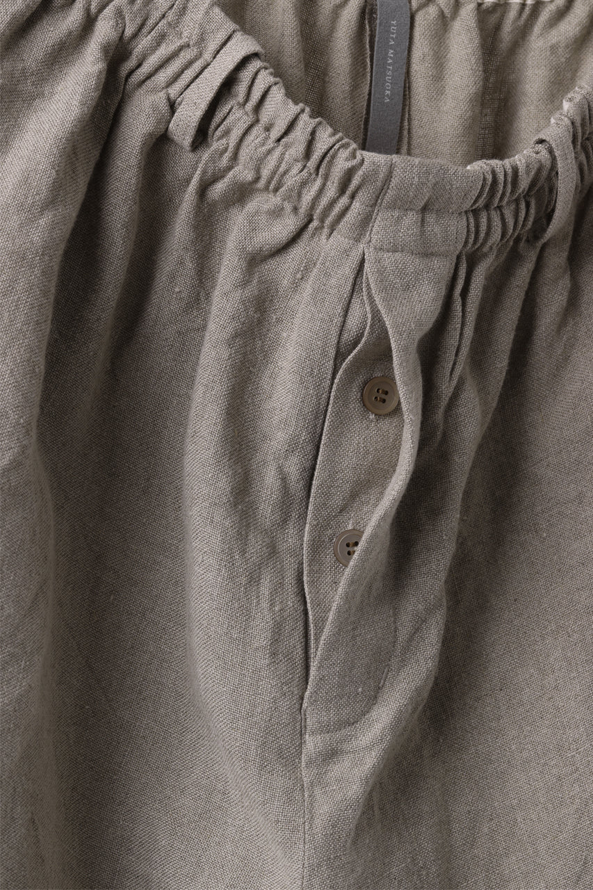 YUTA MATSUOKA dirts tapered trousers / no.14 linen canvas (ecru) - Image 13