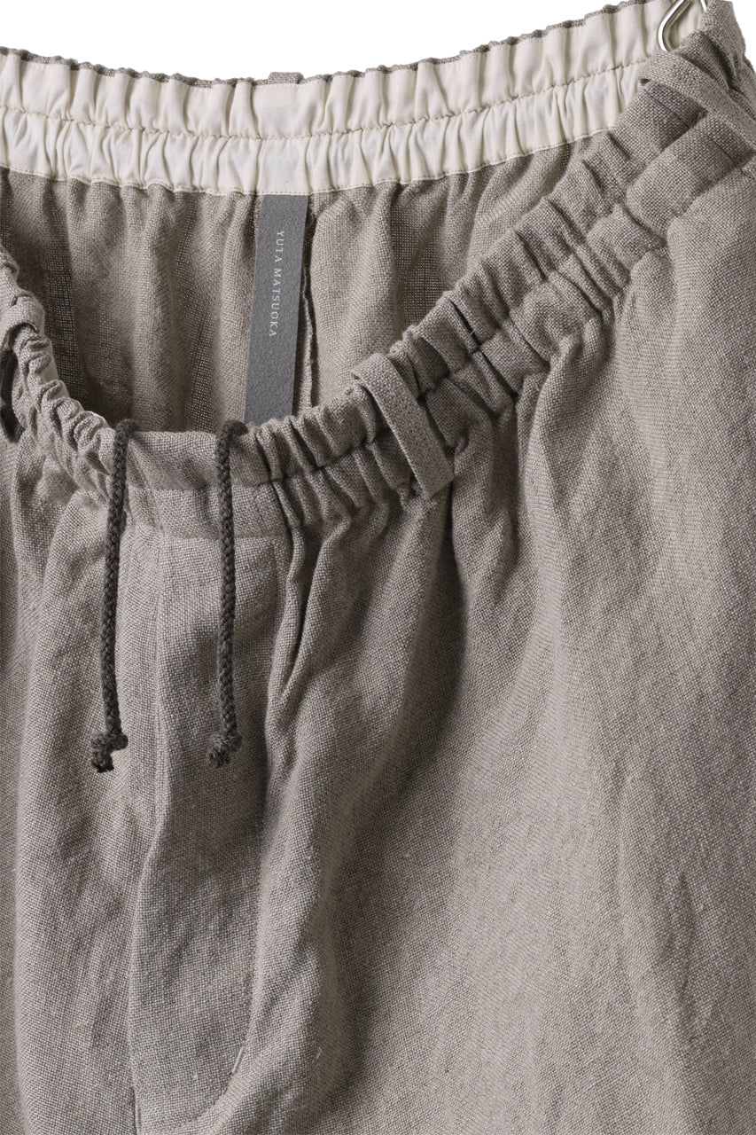 YUTA MATSUOKA dirts tapered trousers / no.14 linen canvas (ecru) - Image 15