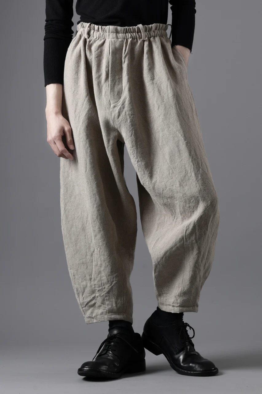 YUTA MATSUOKA dirts tapered trousers / no.14 linen canvas (ecru) - Image 16