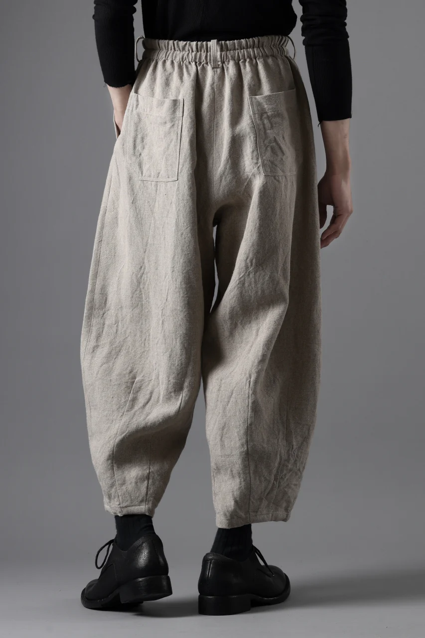 YUTA MATSUOKA dirts tapered trousers / no.14 linen canvas (ecru) - Image 18