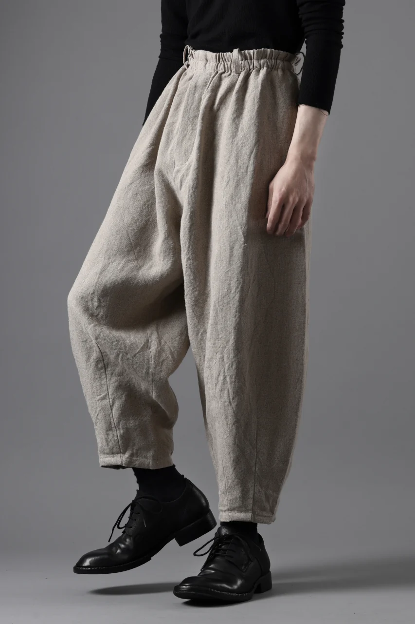 YUTA MATSUOKA dirts tapered trousers / no.14 linen canvas (ecru) - Image 19