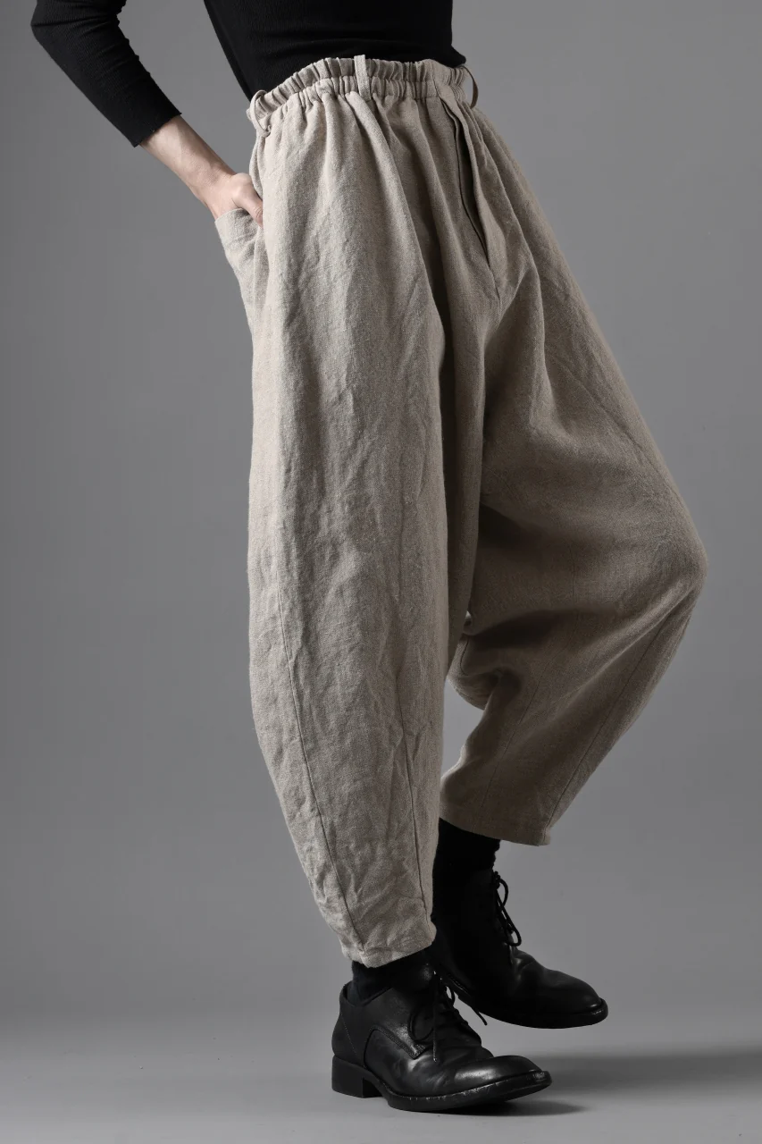 YUTA MATSUOKA dirts tapered trousers / no.14 linen canvas (ecru) - Image 20