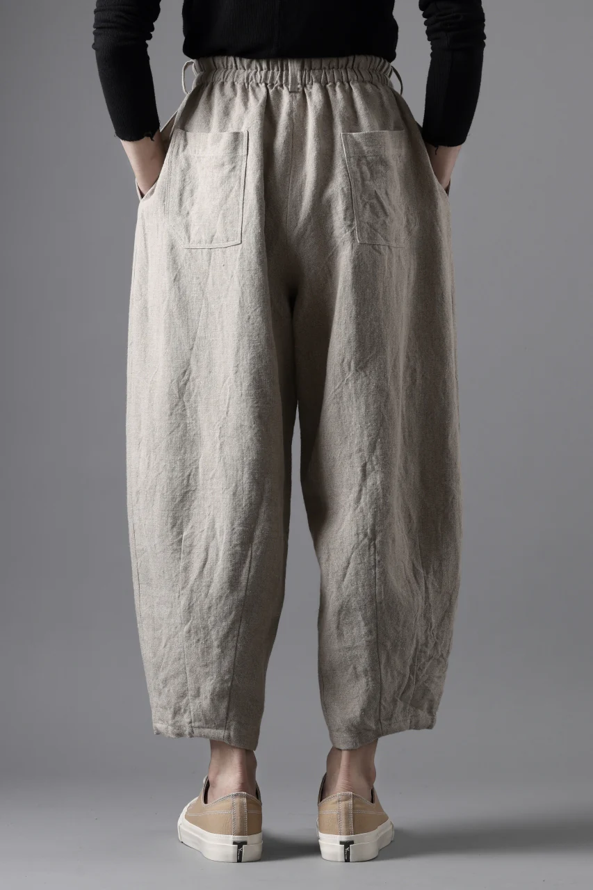 YUTA MATSUOKA dirts tapered trousers / no.14 linen canvas (ecru) - Image 21