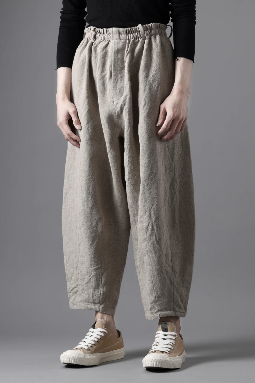YUTA MATSUOKA dirts tapered trousers / no.14 linen canvas (ecru) - Image 22