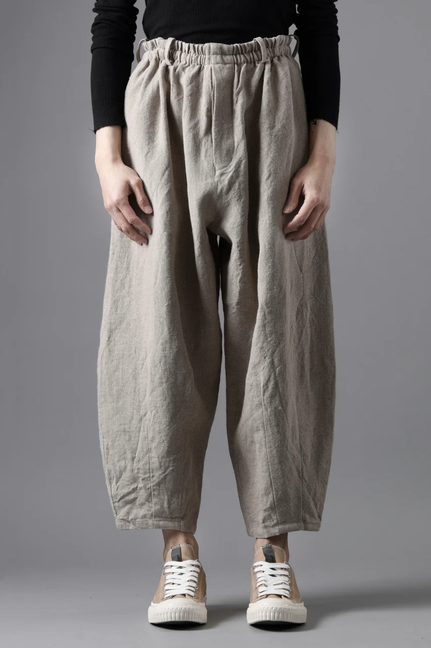 YUTA MATSUOKA dirts tapered trousers / no.14 linen canvas (ecru) - Image 23