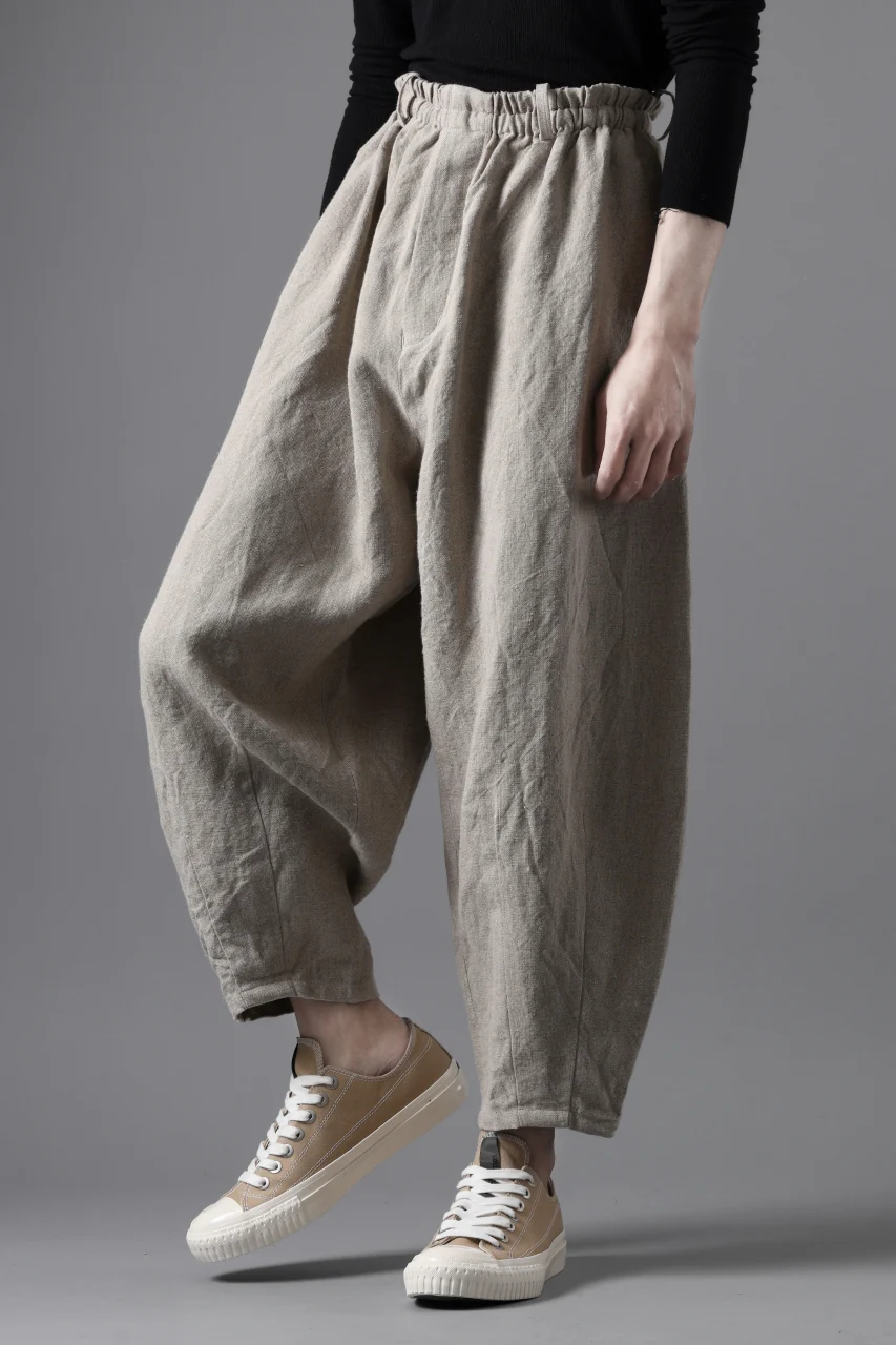 YUTA MATSUOKA dirts tapered trousers / no.14 linen canvas (ecru) - Image 25