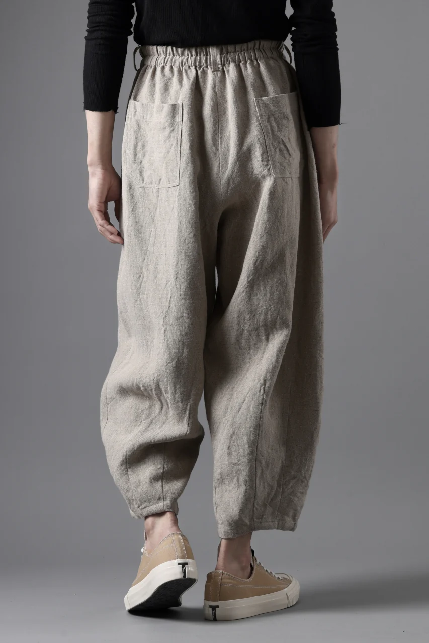 YUTA MATSUOKA dirts tapered trousers / no.14 linen canvas (ecru) - Image 26