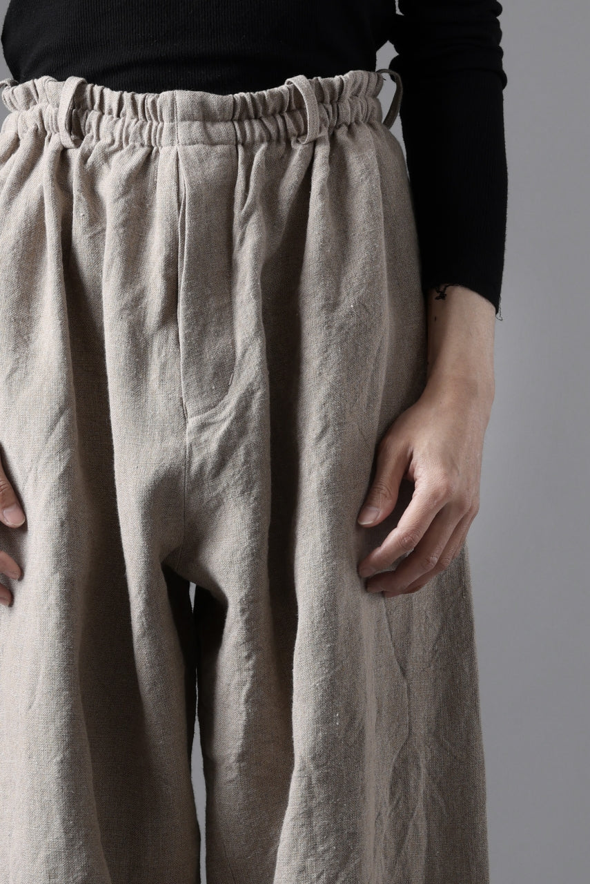 YUTA MATSUOKA dirts tapered trousers / no.14 linen canvas (ecru) - Image 27
