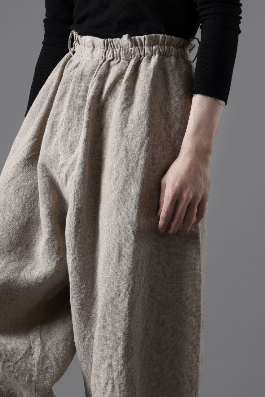 YUTA MATSUOKA dirts tapered trousers / no.14 linen canvas (ecru) - Image 32