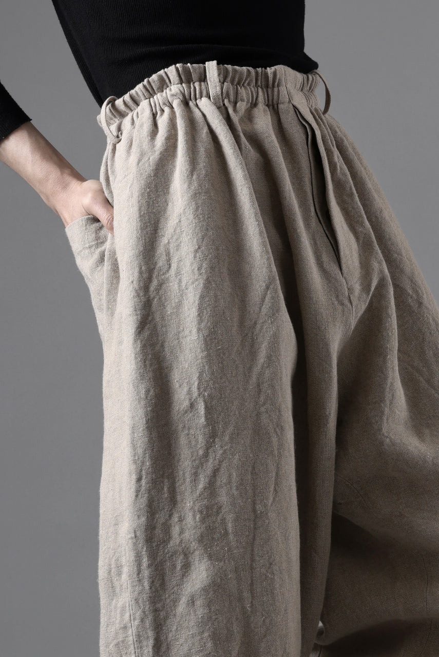 YUTA MATSUOKA dirts tapered trousers / no.14 linen canvas (ecru) - Image 33