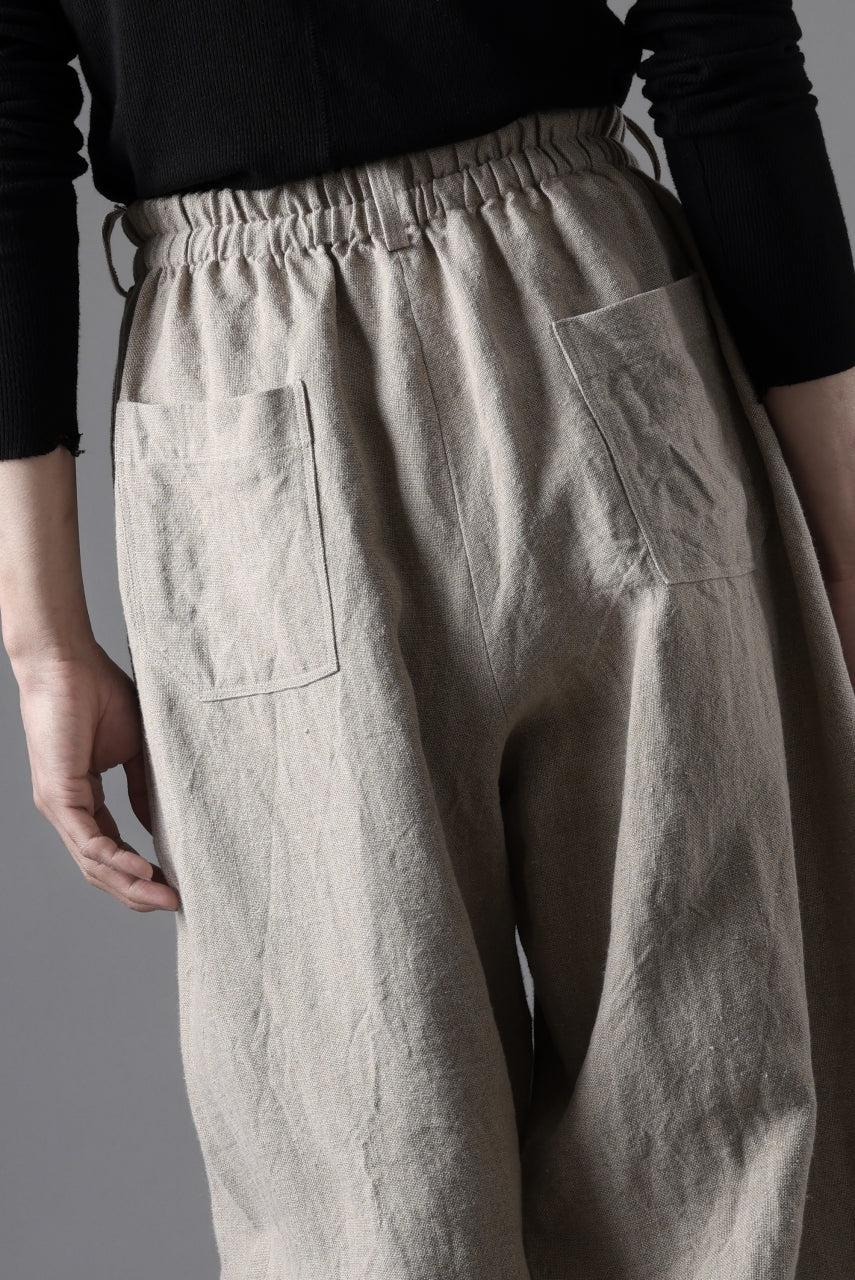 YUTA MATSUOKA dirts tapered trousers / no.14 linen canvas (ecru) - Image 34
