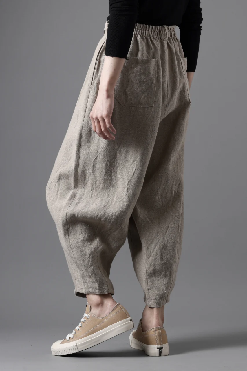 YUTA MATSUOKA dirts tapered trousers / no.14 linen canvas (ecru) - Image 5