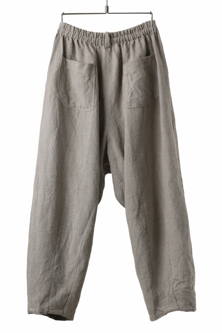 YUTA MATSUOKA dirts tapered trousers / no.14 linen canvas (ecru) - Image 7