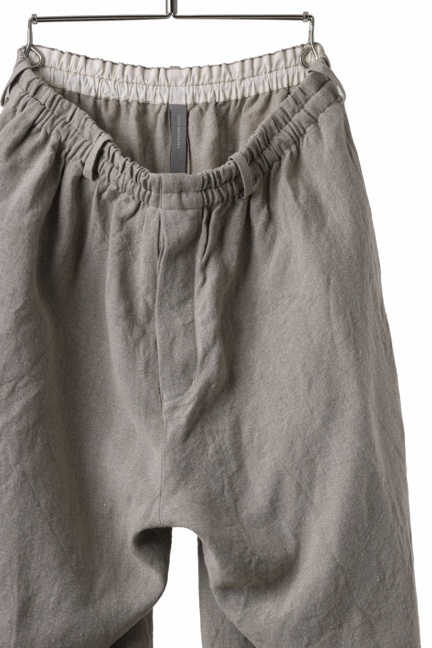 YUTA MATSUOKA dirts tapered trousers / no.14 linen canvas (ecru) - Image 8