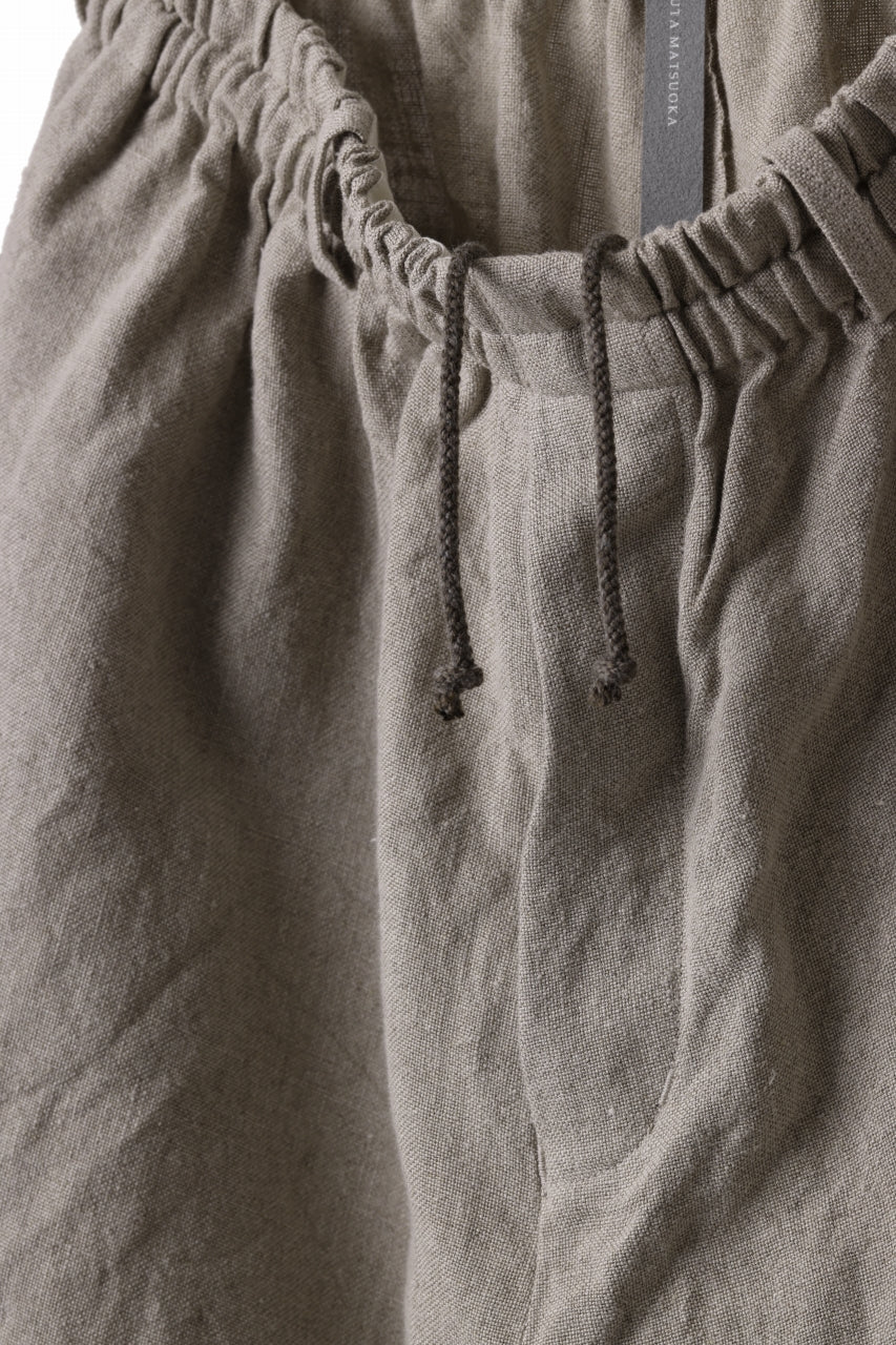 YUTA MATSUOKA dirts tapered trousers / no.14 linen canvas (ecru) - Image 9