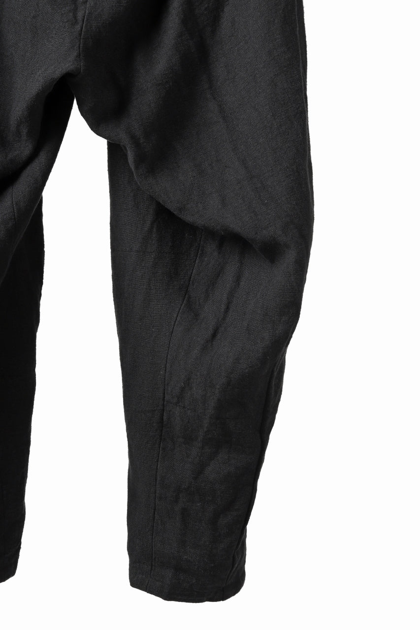 YUTA MATSUOKA easy darts pants / sofa linen (black) - Image 12