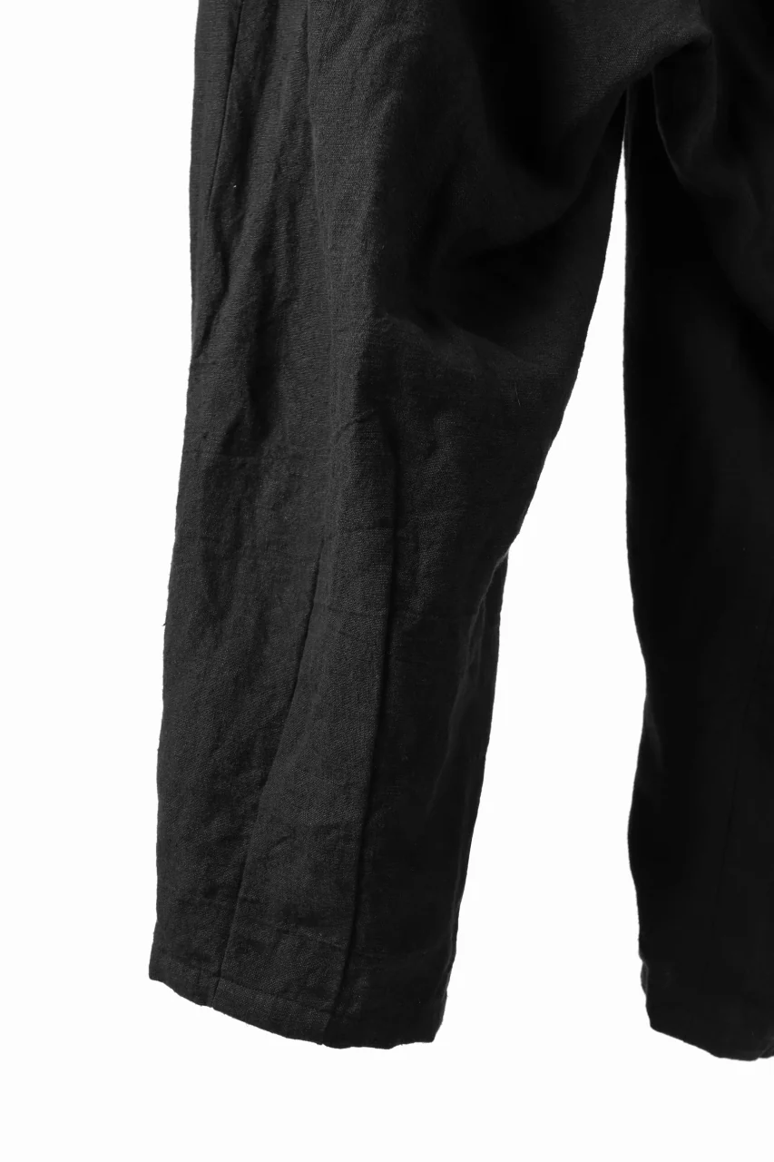 YUTA MATSUOKA easy darts pants / sofa linen (black) - Image 13