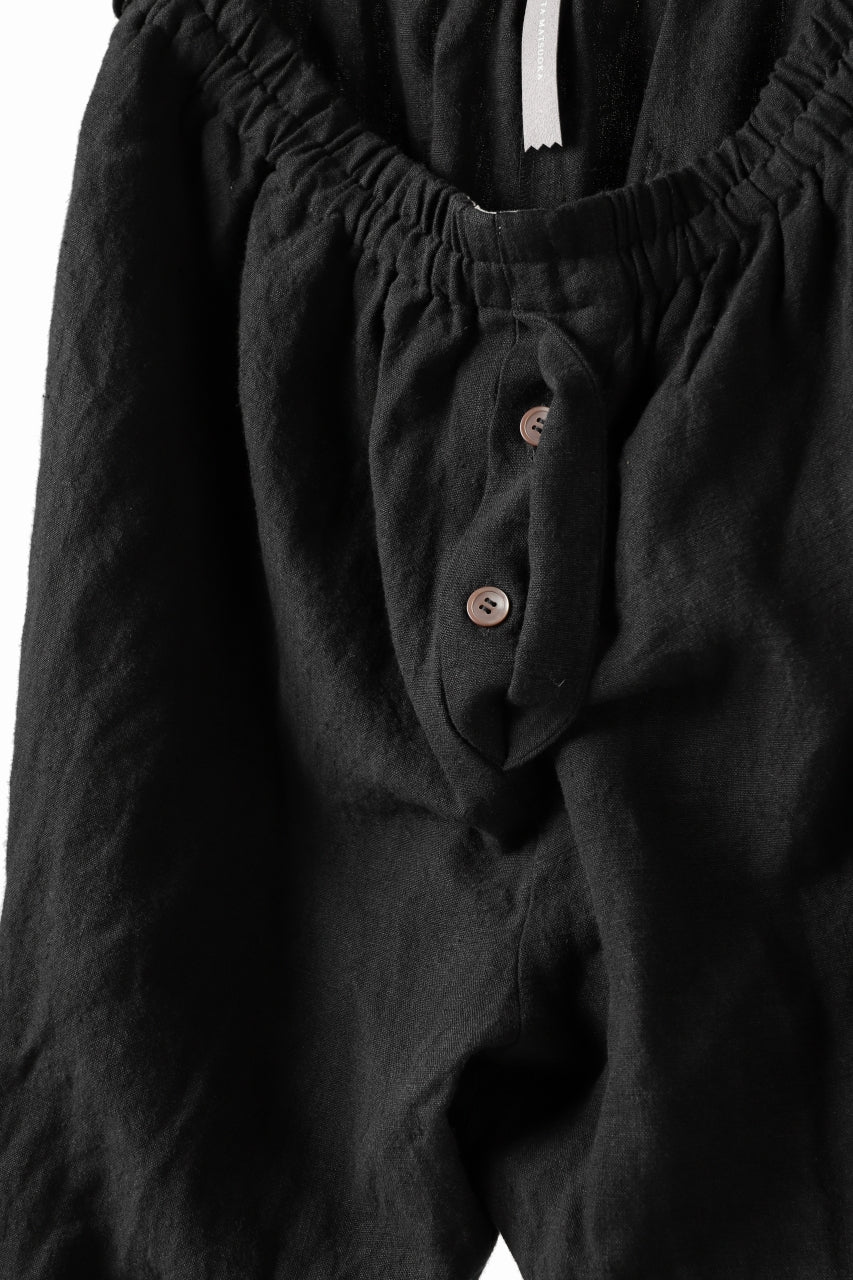 YUTA MATSUOKA easy darts pants / sofa linen (black) - Image 14