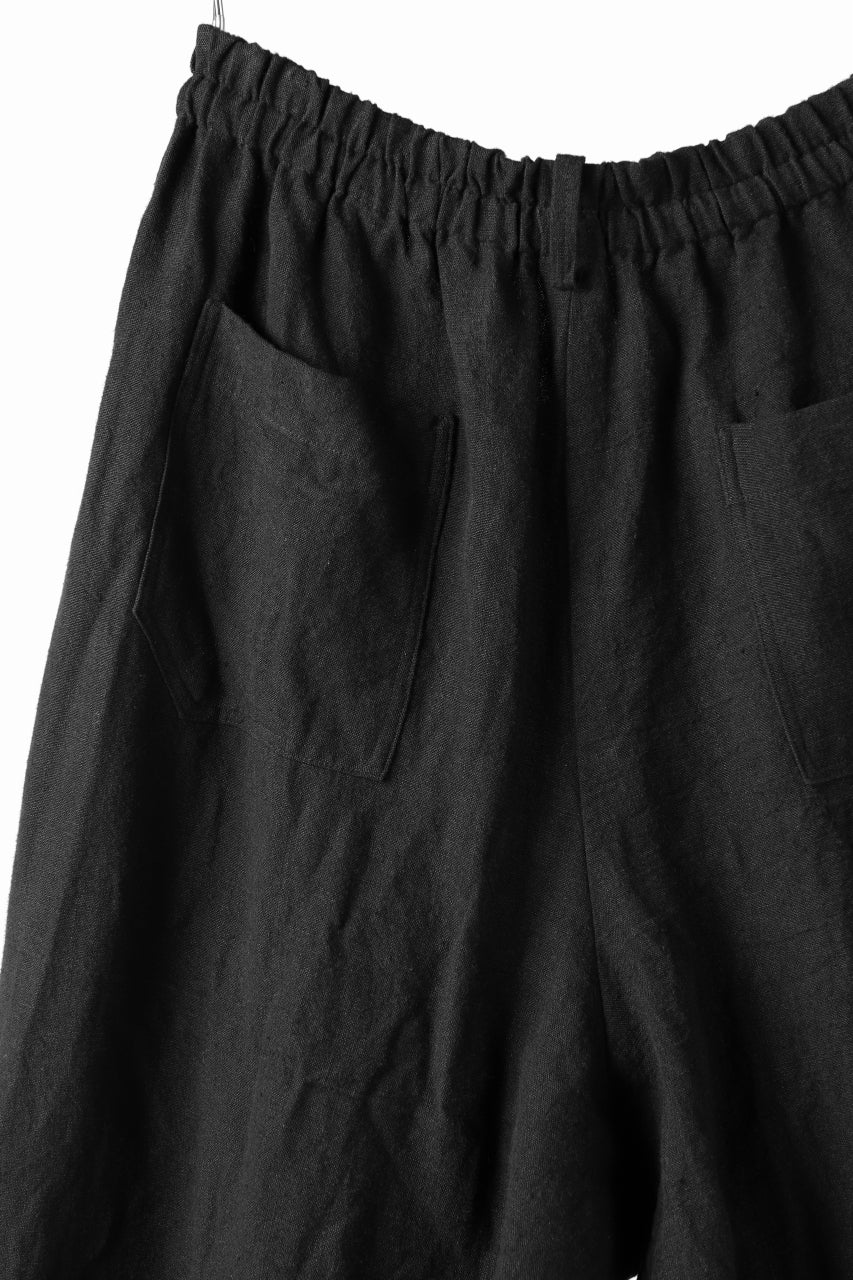 YUTA MATSUOKA easy darts pants / sofa linen (black) - Image 16
